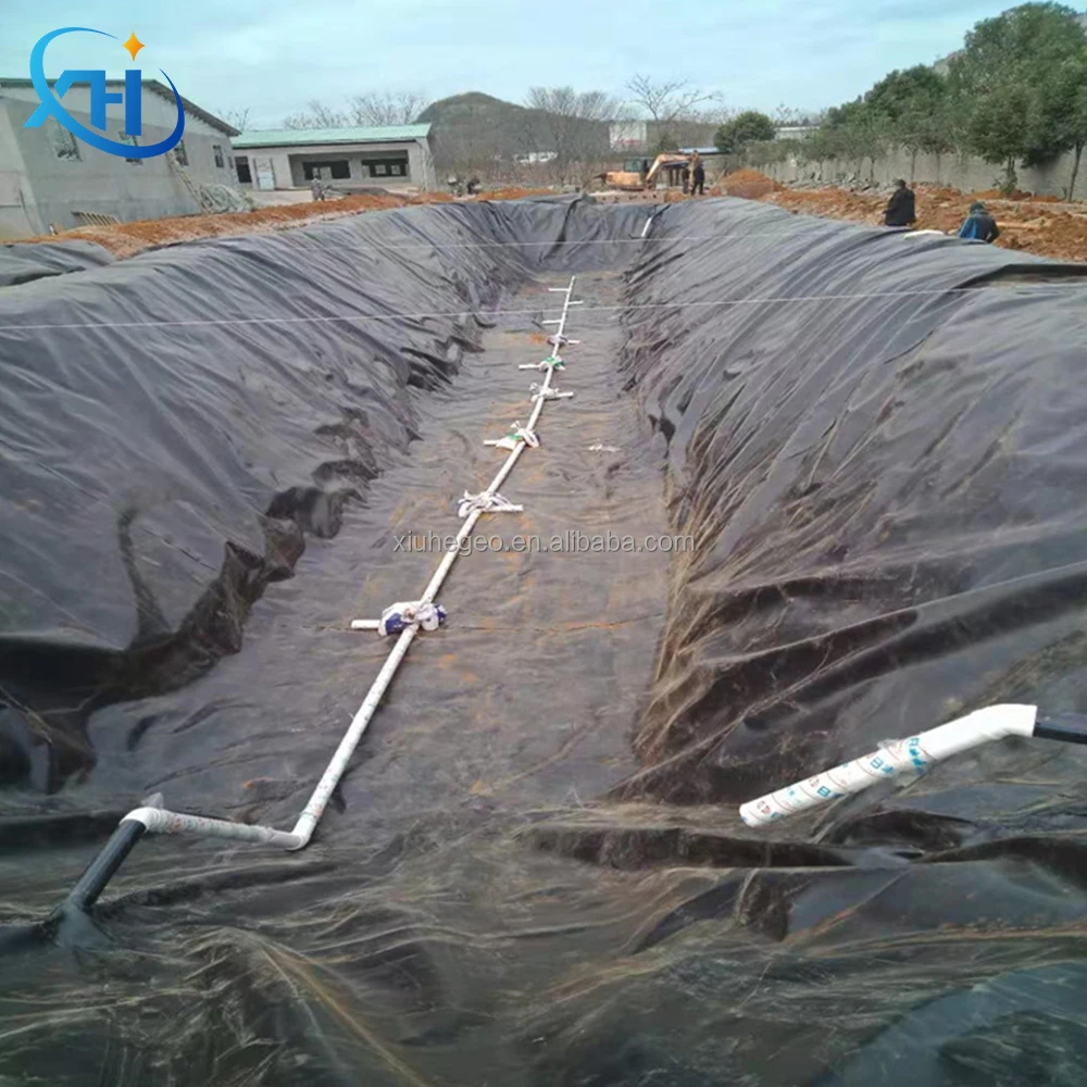 HDPE EPDM PVC 1mm 2mm waterproof geomembrane liner plastic artificial lake tank dam lining swim pool fish pond farm liner