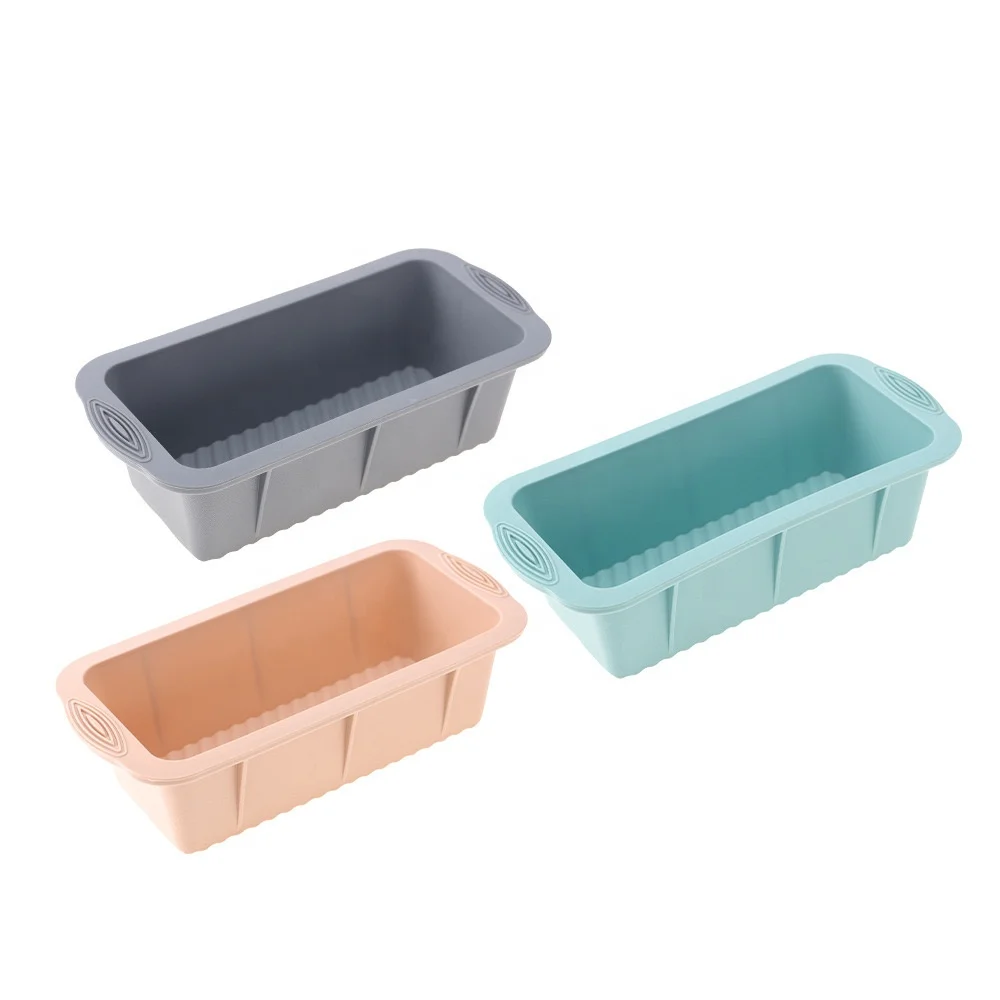 Hot Sale Wholesale Silicone Baking Cake Molds Rectangular Silicone Bread Pan Toast Bread Mold Cake Tray Mould Cake Tools