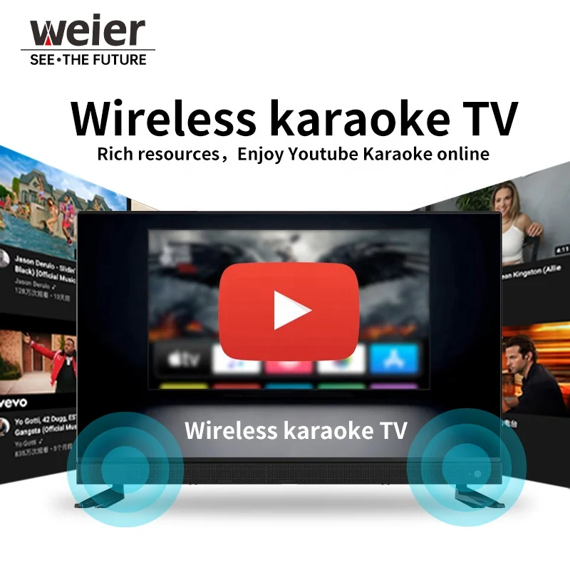 Weier Television Smart TV Led Tv 55 UHD 4K 65 inch flat TV