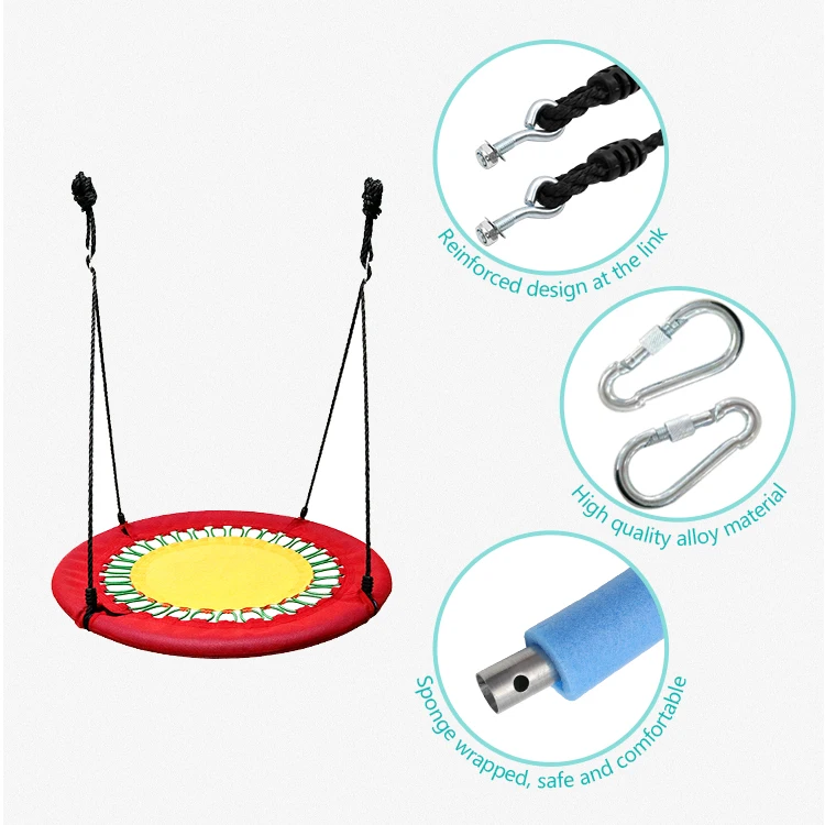 Челнока мода малыша блюдце качели комплект Замена дерево качели для детей и взрослых