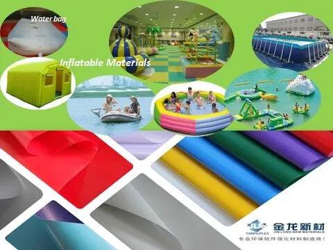 PVC Airtight Material Coated Fabric for Inflatable Boat Air Tent Structure PVC 1000D Coated Inflatable Material For Pool Bouncy