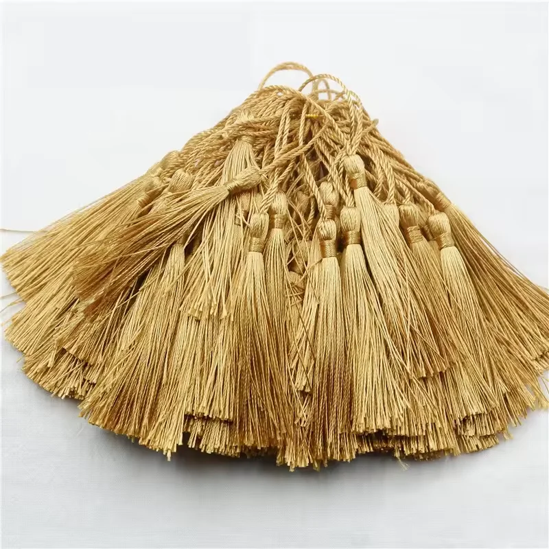 13cm Long Silk Tassel Fringe Brush Sewing Accessories Tassel Fringe Trim Pendant for Curtains Jewelry DIY Home Tassel