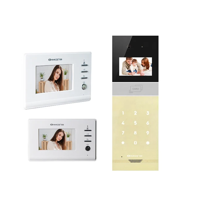 4.3 Inch Android 720 HD IP Video Intercom System Doorphone Screen Monitor Access Control Doorbell APP Password NFC Card Swipe