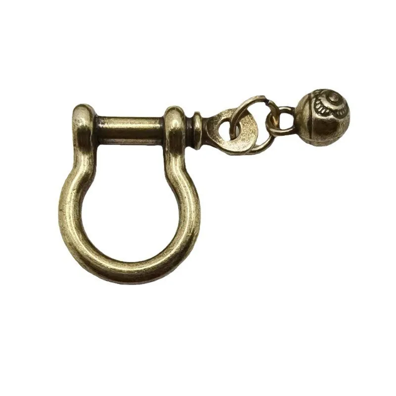 Solid Horseshoe Buckle D Type Light Gold Shackle Zin Alloy Clasps Handmade DIY Leather Accessories