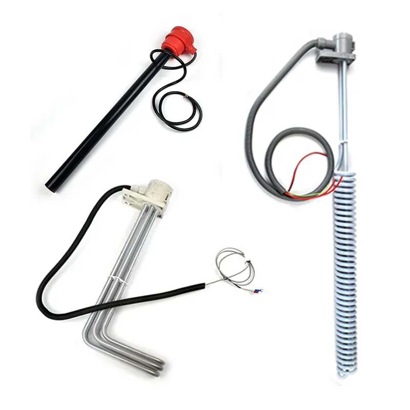 BRIGHT Customization Water Heater 350W 50KW CE Acid Resistance PTFE Immersion Heaters Element