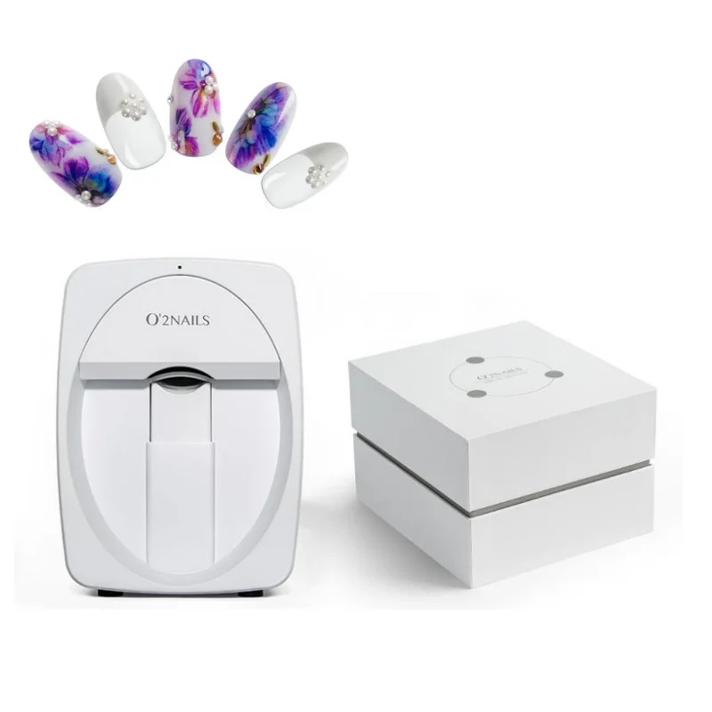 Newest Professional  Nails Printer 3D Digital Nail Art Printer Machine Smart Portable Automatic Diy Mobile Nail Printer