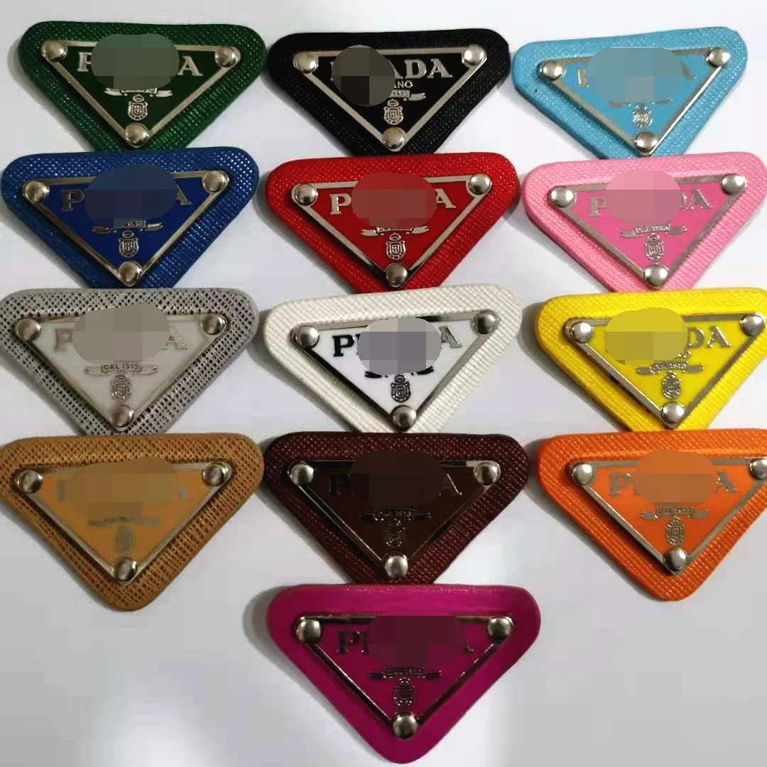 Leather label leather label jeans garment leather trademark triangle