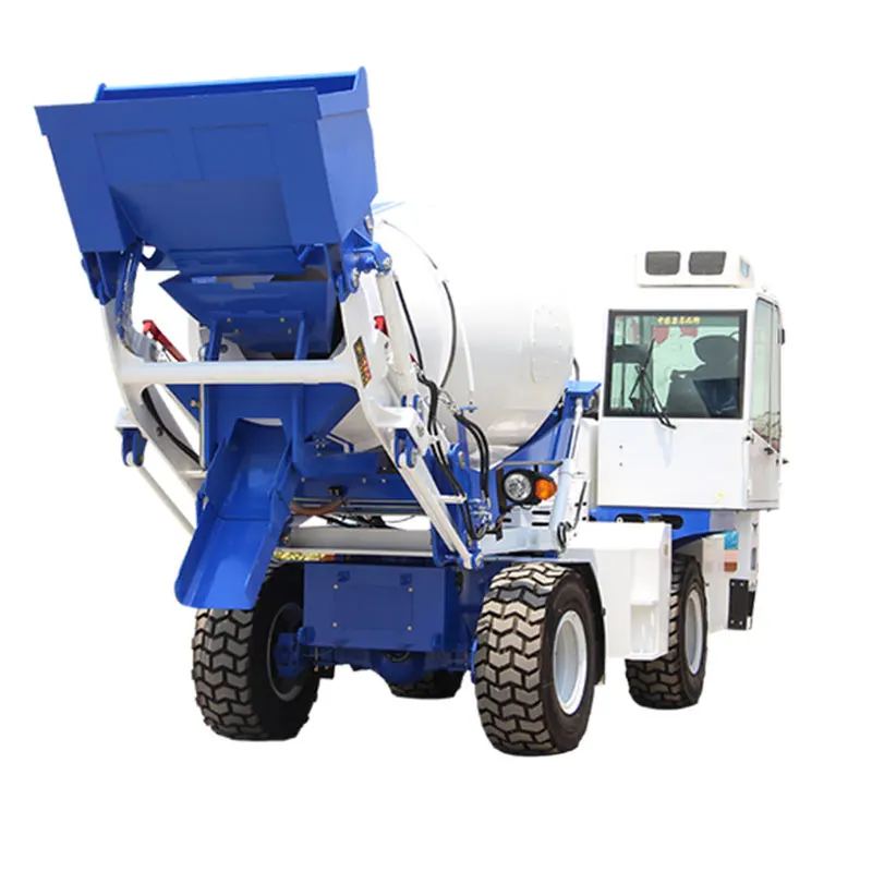 China Supply 3500 Liter Concrete Drum Mixer Pump High-Efficiency Mixer Truck for Construction Materials Delivery