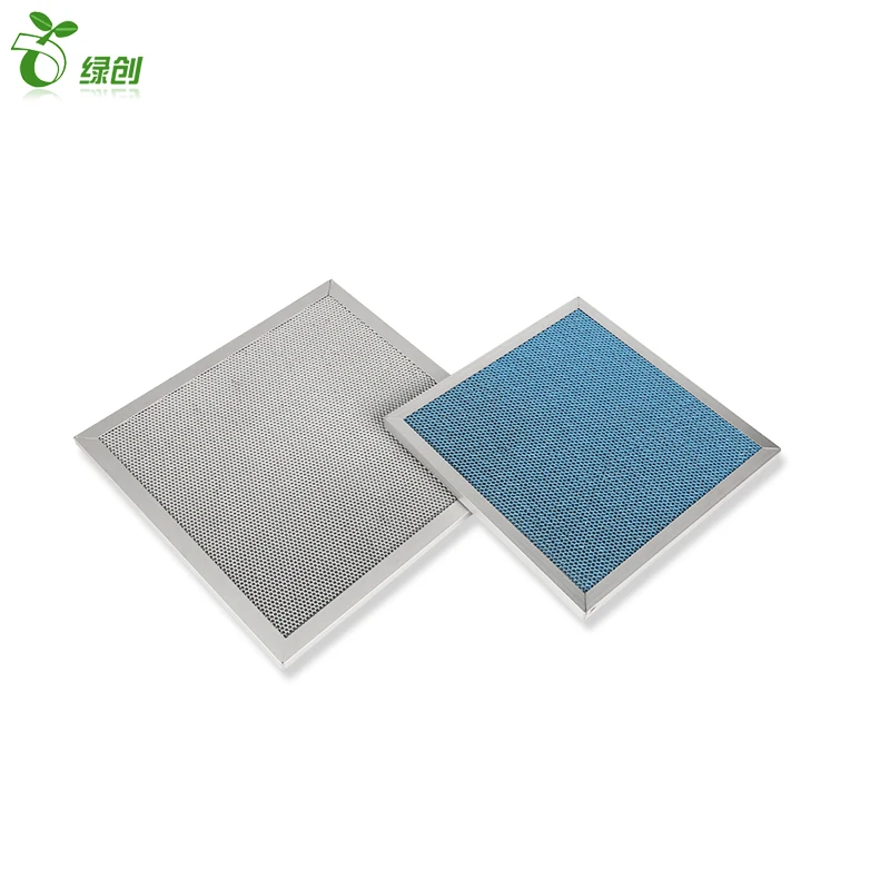 Nano-TiO2 formaldehyde removal metal mesh frame Aluminum base photocatalyst filter