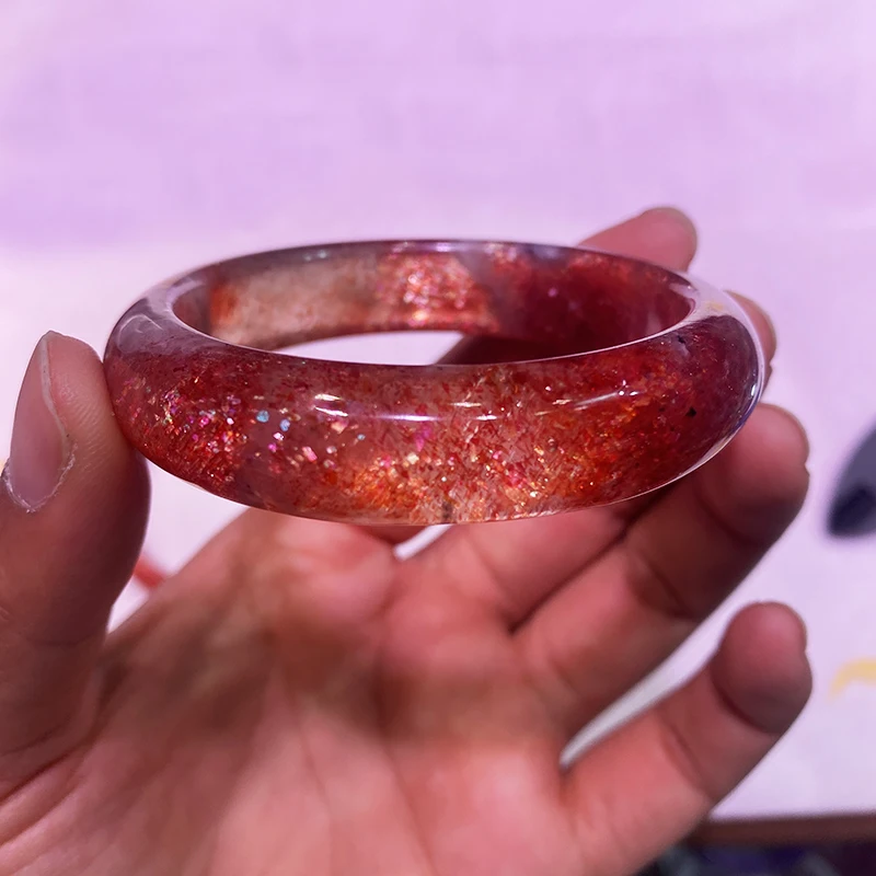 High quality gem Golden Sun bracelet Crystal jewelry Healing stone natural sunstone bracelet for Beautiful woman