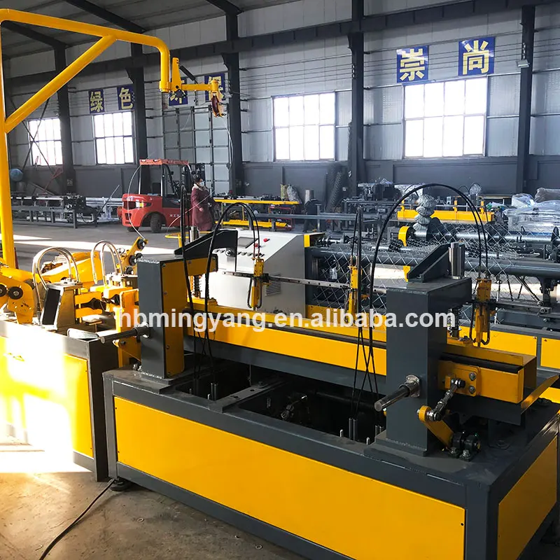 Good quality PLC control Stainless Steel Chain Link Fence Machine Production Line