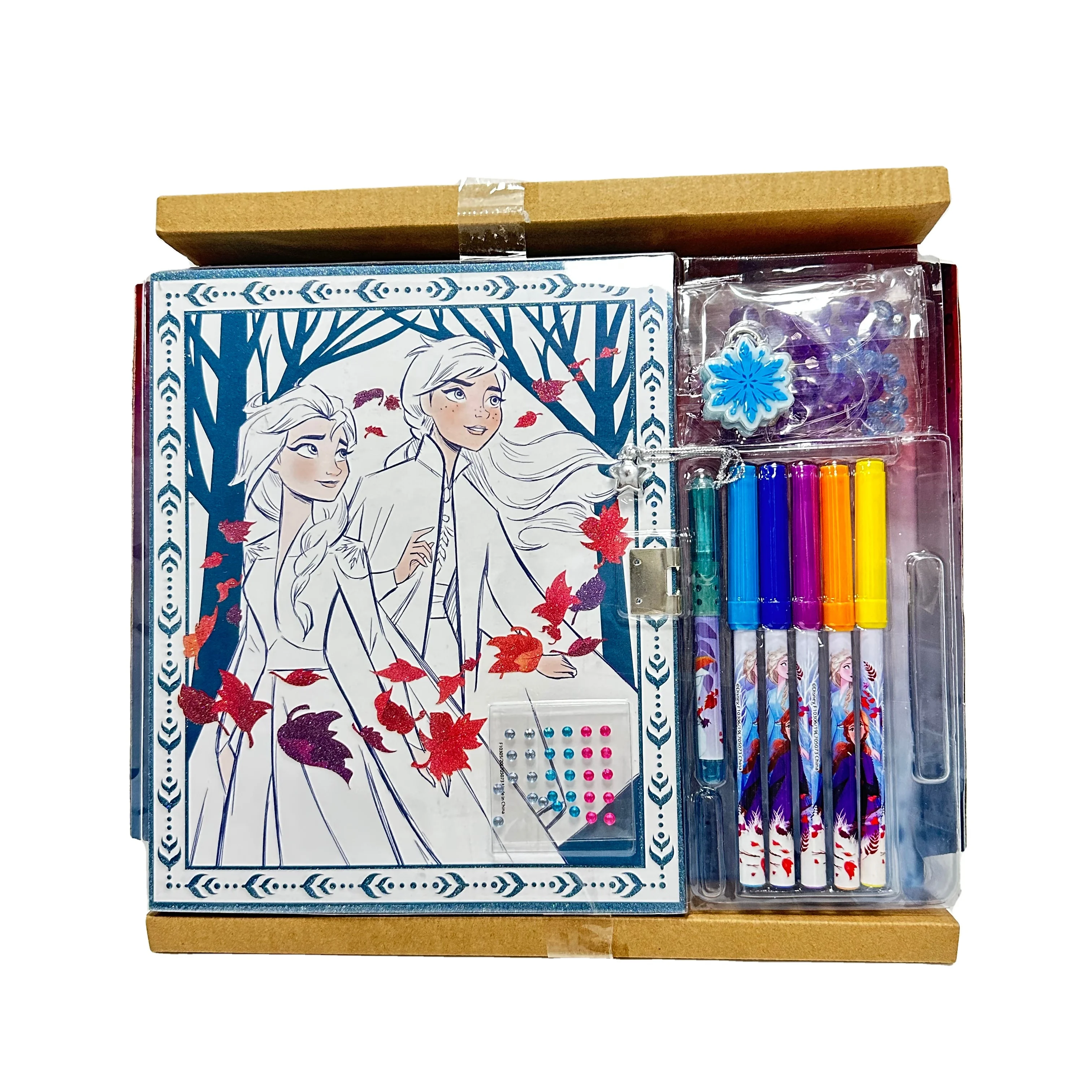 Custom Treasure Keepsake Box Stationery Kit with Lock Keys School Stationery Sets For Kids Exquisite Gift Sets