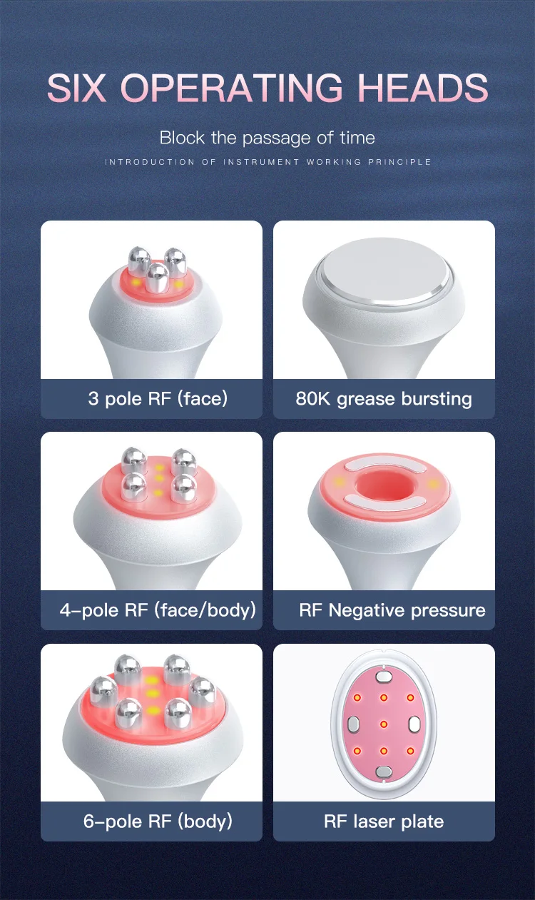 6 in 1 cavitation machine 80k laser rf fat lipo cavitation slimming machine Ems pads Lipocavitation 80 k