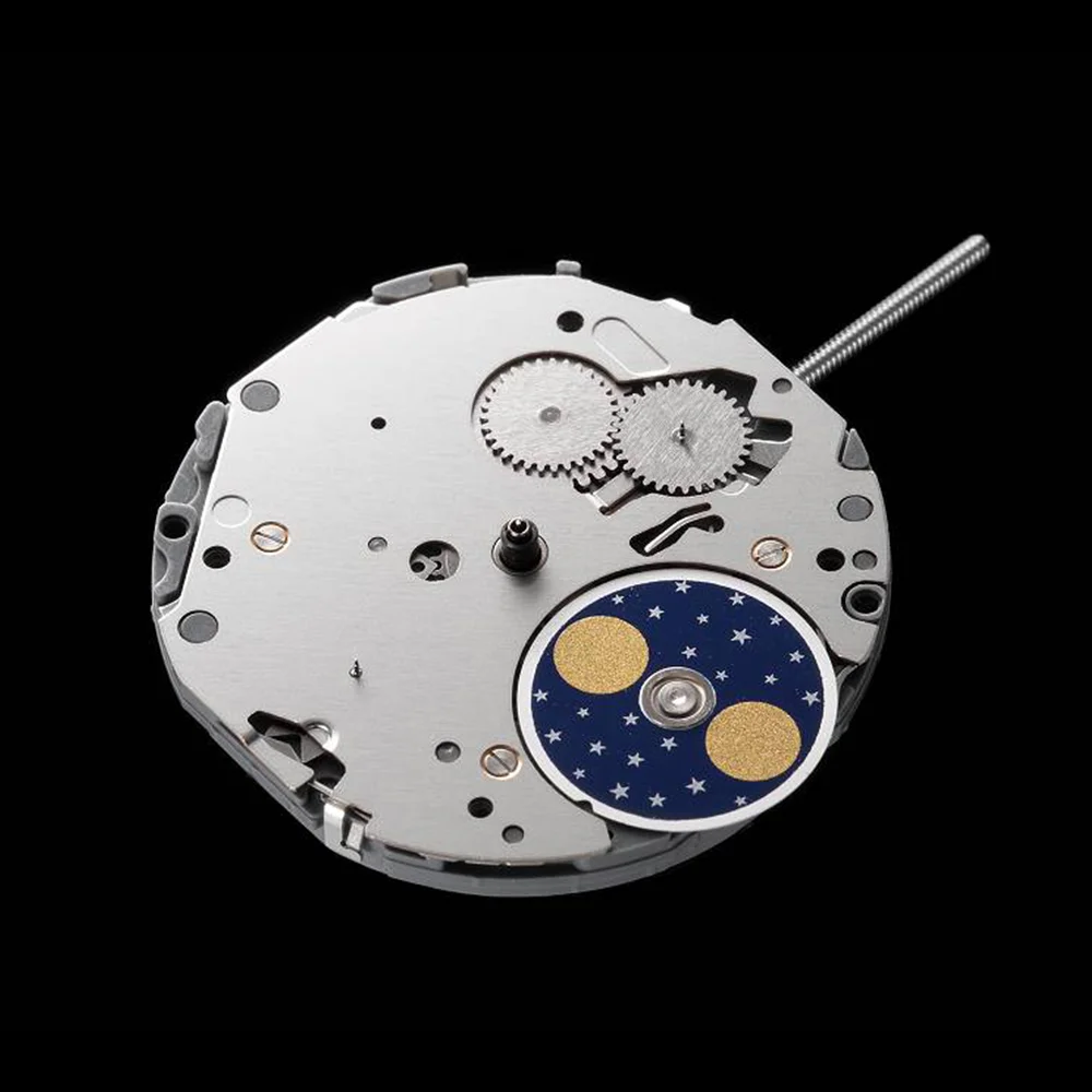 Moonphase MIYOTA 6P20 многофункциональные кварцевые часы с 3 глазами