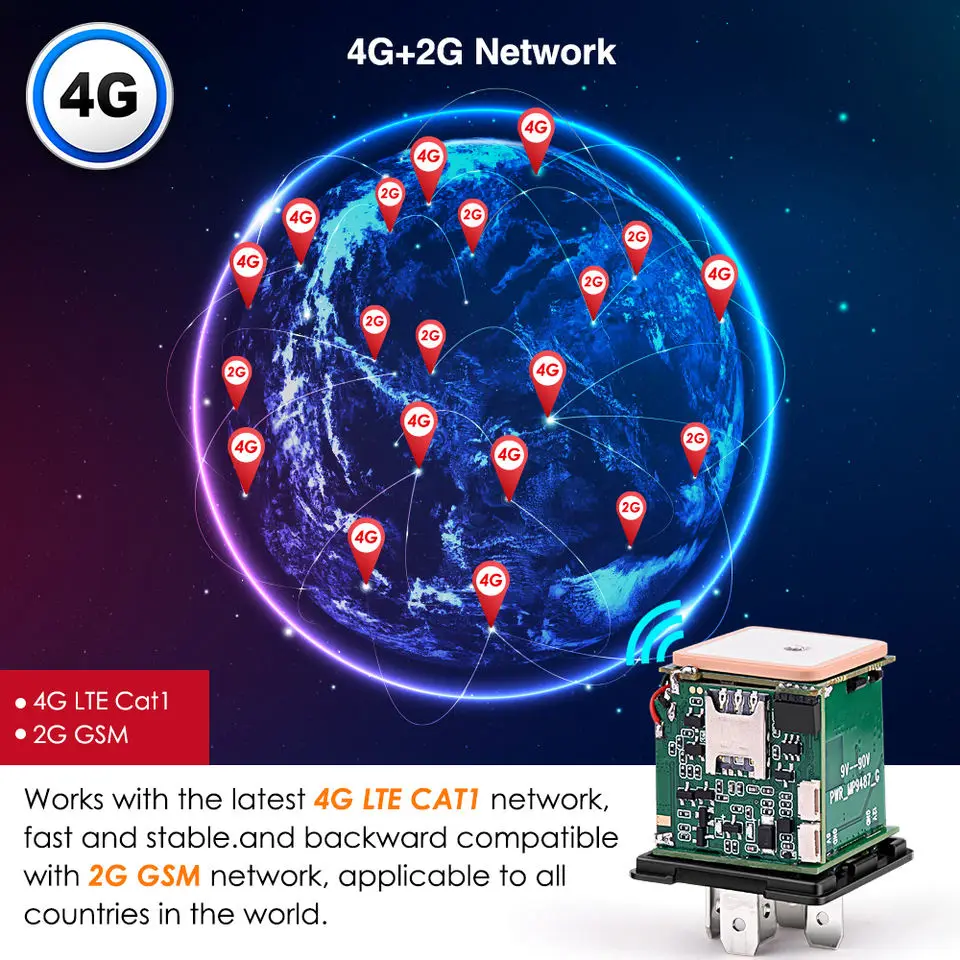 New Design Hidden Vehicle GPS Locator ACC Detection Engin Shut Off Mini GPS Tracking Device Relay Car Tracker 4G