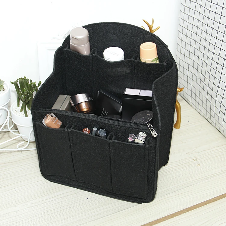 hot sale travel makeup Purse Organizer For Men, Women Backpack For Mummy Small Large Felt Backpack Organizer Insert