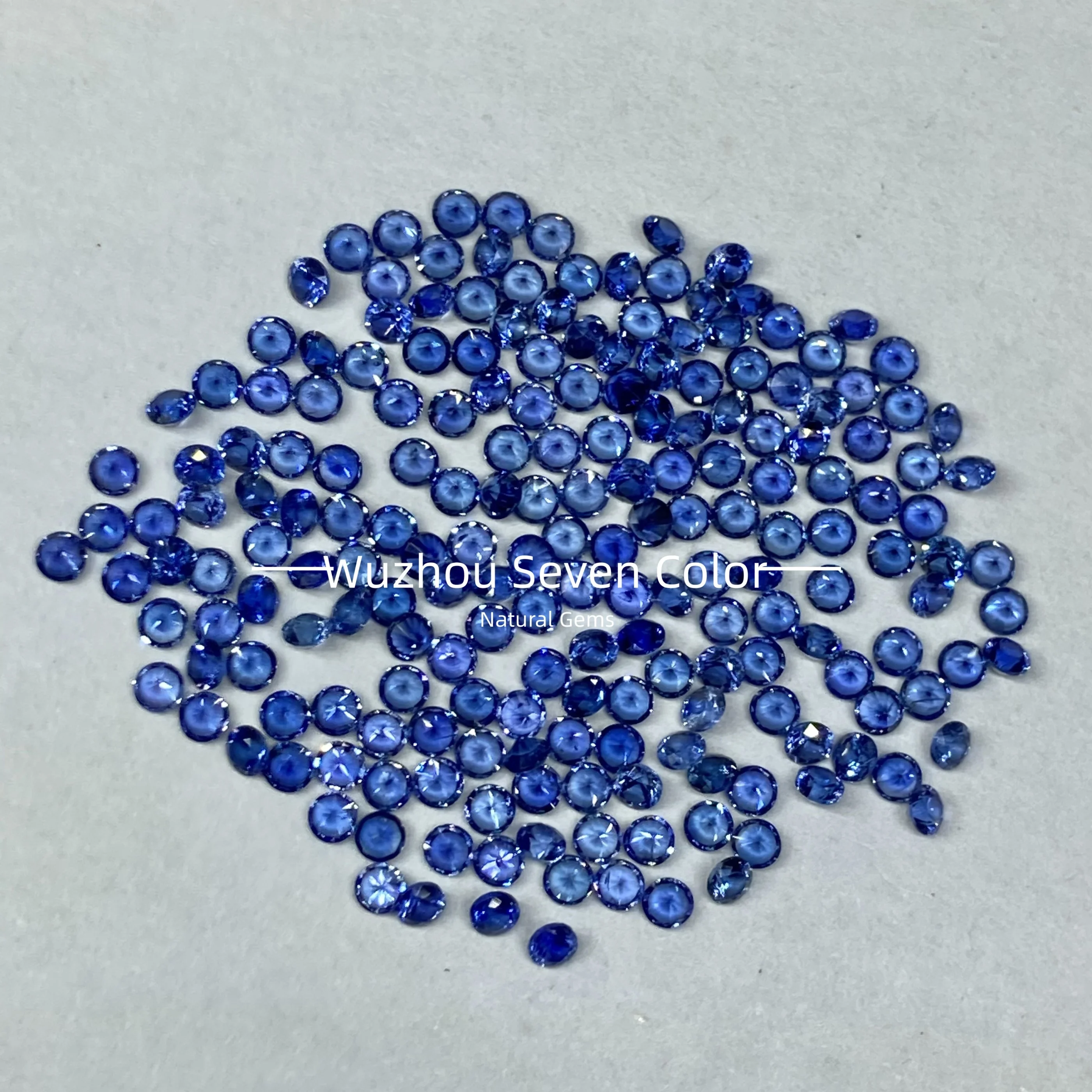 1.0mm no heated natural blue sapphire stone melee blue gemstone top quality diamond machine cut sapphire blue price per carat