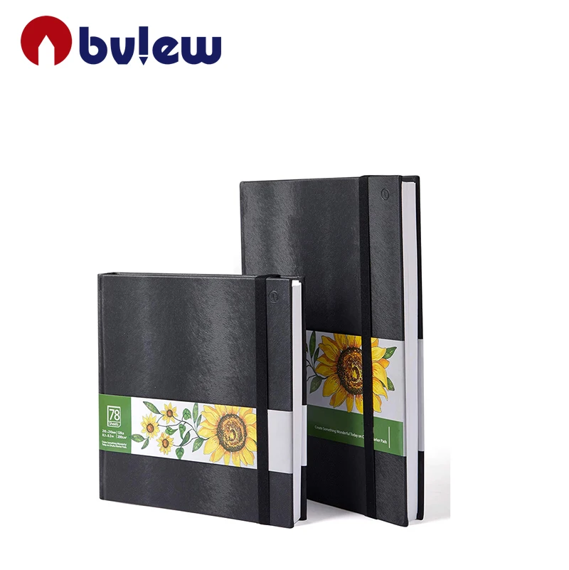 Bview Hot Selling Hardcover Sketch Book 200gsm Smooth Drawing Papers  Marker Pads Art Sketchbooks