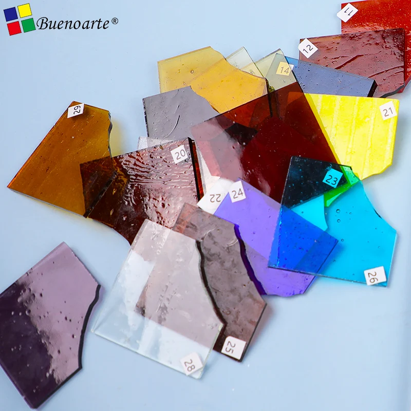 COE96 Fusible Stained Glass Sheet, Fusing Glass Lampwork Hobby Craft Suppliers And Mosaic Arte DIY Manualidades Microwave Kiln