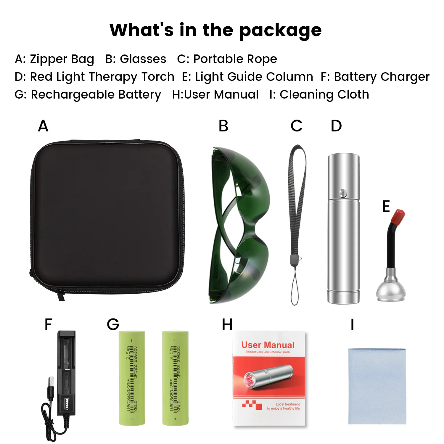 Rechargeable LED Therapy Flashlight Nose Ear Pain Relief Inflammation Support Red Light Therapy Torch Pen