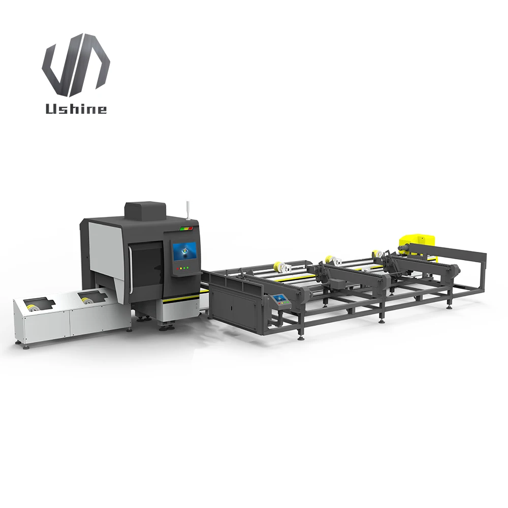 Rectangular Tube Round Tube Laser Cutting Machine for Stainless Steel Pipe Fiber Laser Cut Diameter 8-120 mm