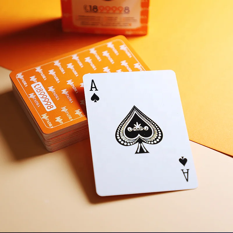Factory direct 100% PVC Plastic Playing Cards Custom logo Waterproof poker cards