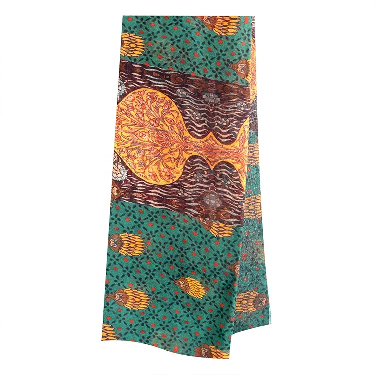 
Newly pattern digital print clothing for sale 100% mulberry silk Georgette fabric for Women Dress garment tops 