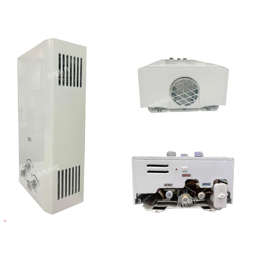 Multi-Power Small Liter Hot Water Heater Electric Gas Battery Portable Flue Type Outdoor Household RV Car Stainless Steel