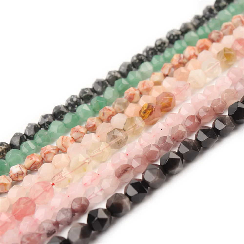 Natural Quartz Jade Stone Beads  Gemstone Beads for Jewelry Making