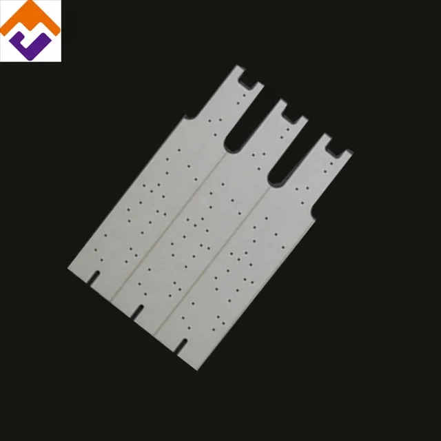 OEM Laser Drilling Porous Thin 96% al2o3 Alumina Ceramic Plate