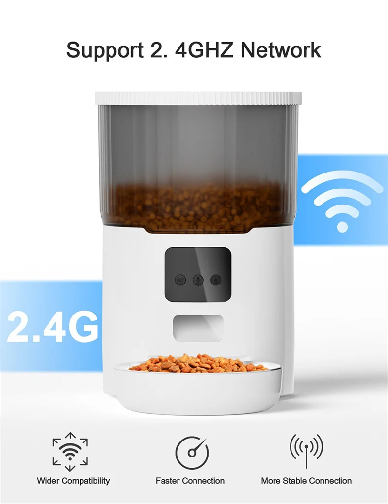 New Arrival 4L Cat Food Feeder Smart Automatic Pet Feeder Dog Slow Feeder Timed Cat Food Feeding Bowl