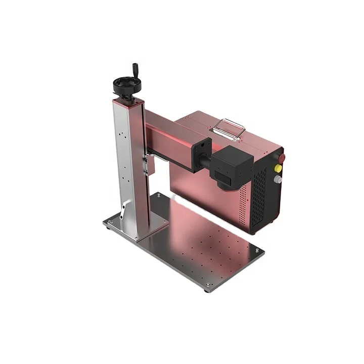 Small Mini 3d Color Portable Mopa Fiber Laser Raycus 20W 30W 50W 70W With Rotary Metal Fiber Laser Marking Machine