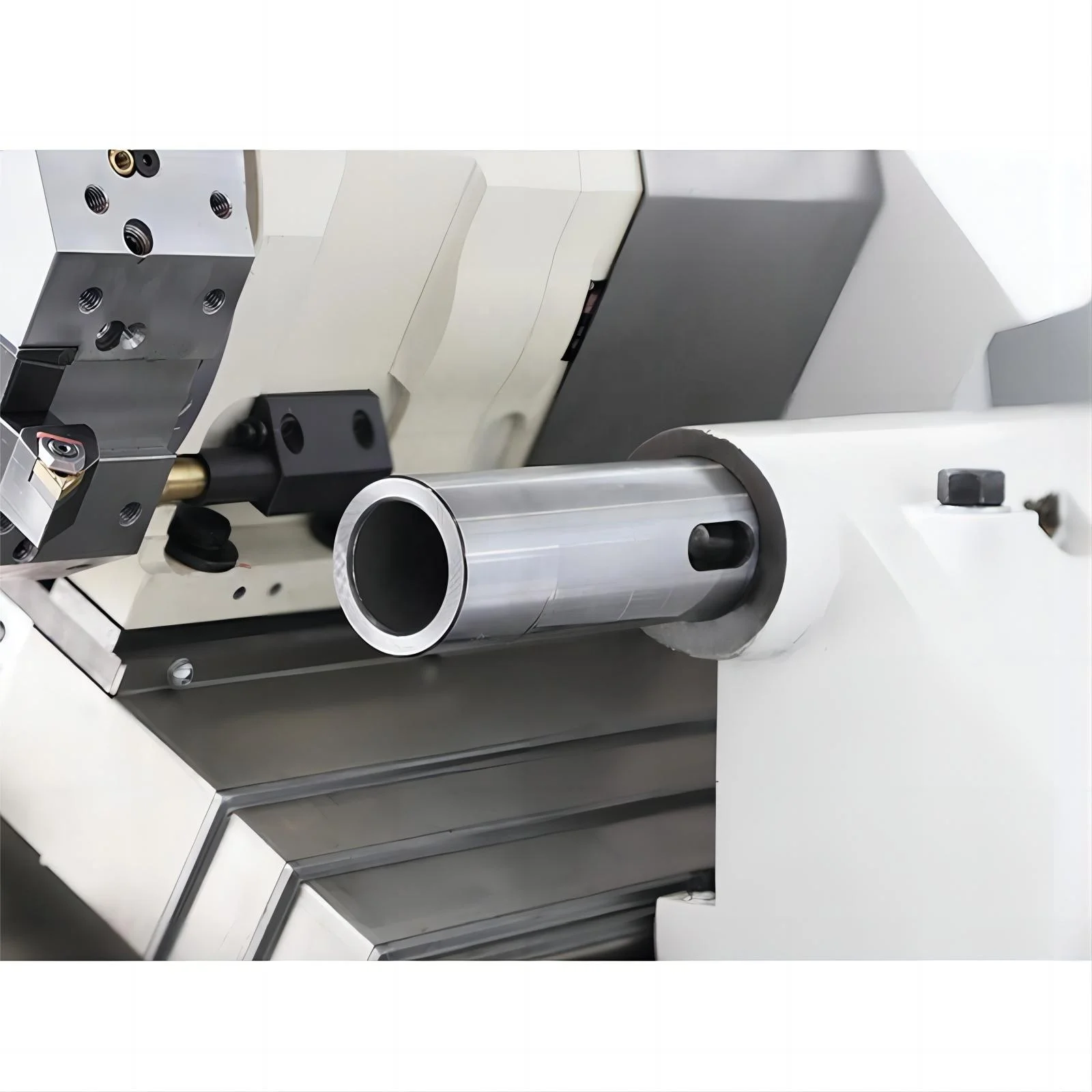 KT25 slant bed cnc lathe factory price full automatic  universal turning center with 5 axis living tooling