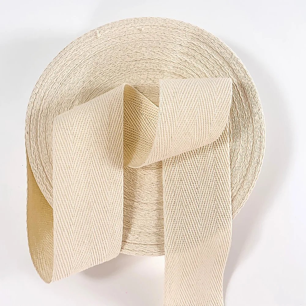 В наличии цветная 100% хлопковая тесьма в елочку саржевая диагональная лента для одежды Швейные аксессуары