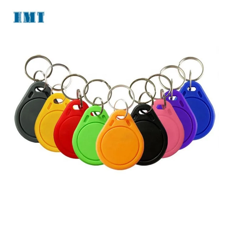 waterproof ABS 13.56mhz rewritable UID CUID rfid keyfob rfid tag customized printing logo UID rewritable rfid key tag