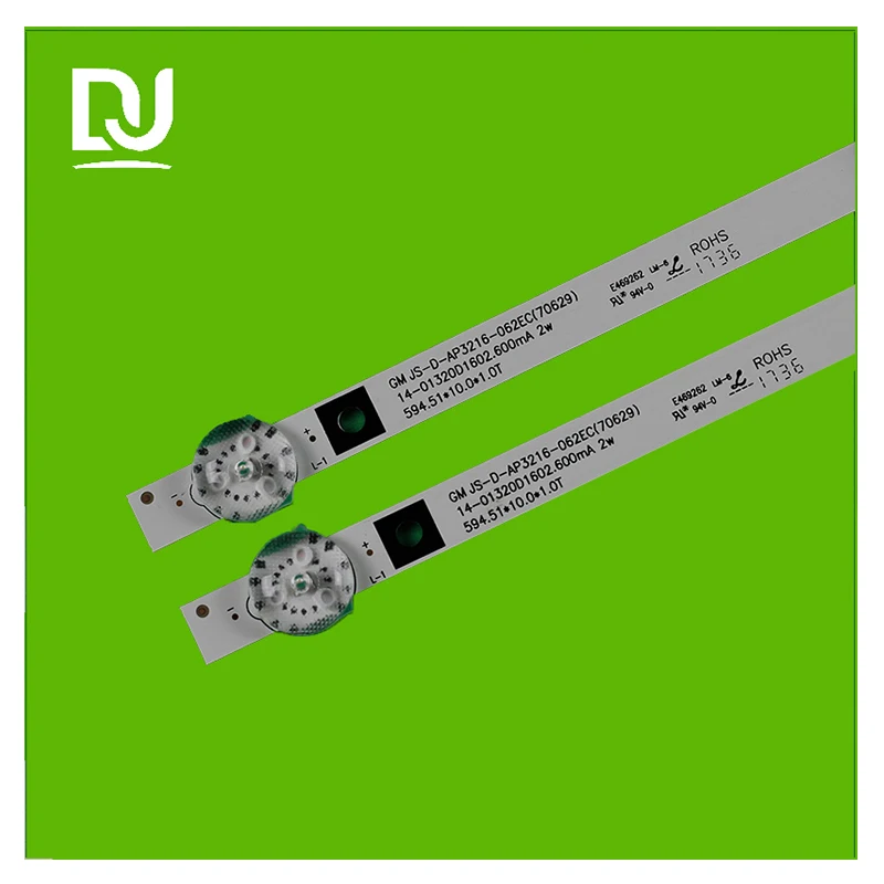 DJ-32D06 lights 3V 6V 590MM long LCD TV universal universalled tv backlight 32 inch strip