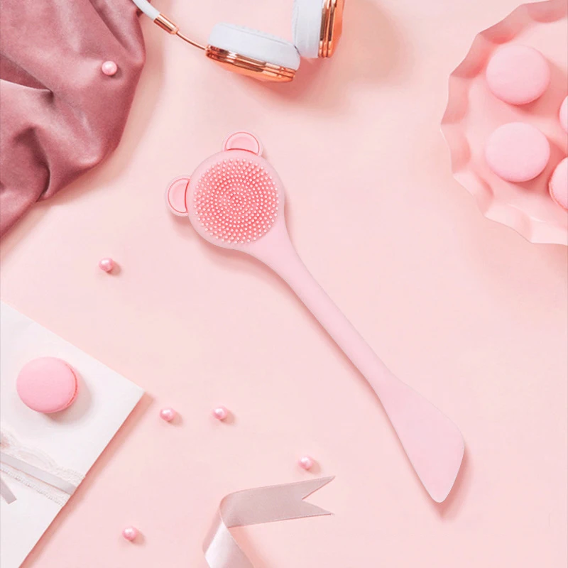 
DIY Tool Clay Cream Applicator Silicone Professional Mask Brush with Logo 