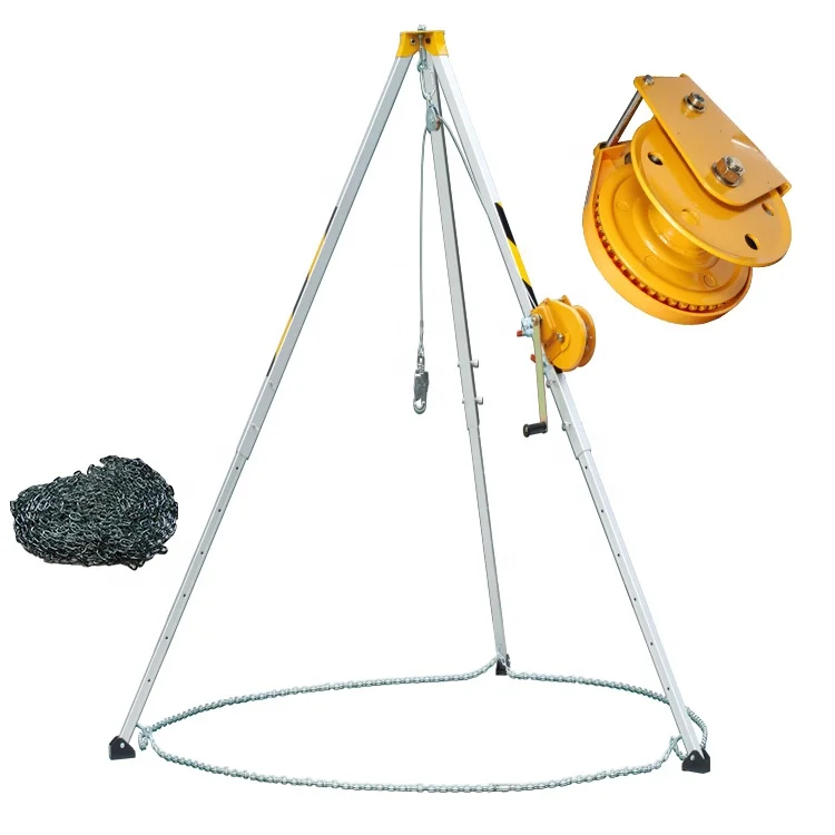 Aluminum Tripod Rescue Tripod Workplace Safety Tripod used for security accident fall protection