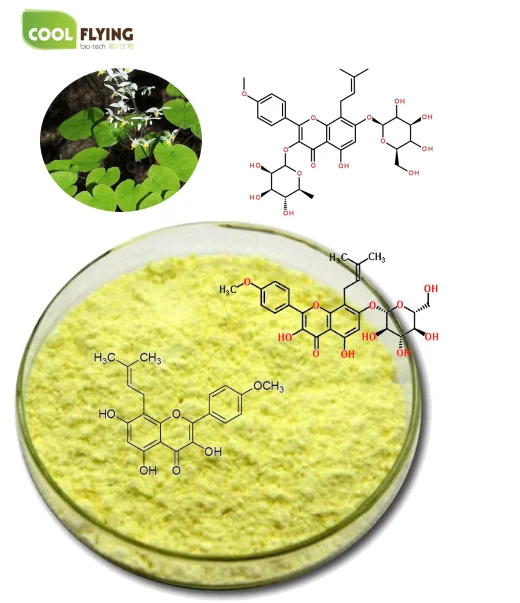 
Lower Cost and Real Icaritin 98% from Horny Goat Weed Extraction 