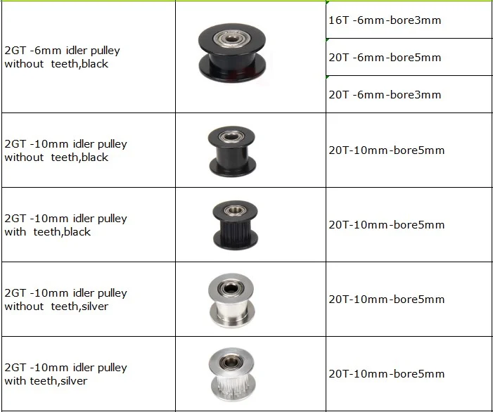 Ur Elk 3d Printer Accessories Aluminum Alloy Synchronous Wheel Timing Belt Pulley  GT2 30 Teeth