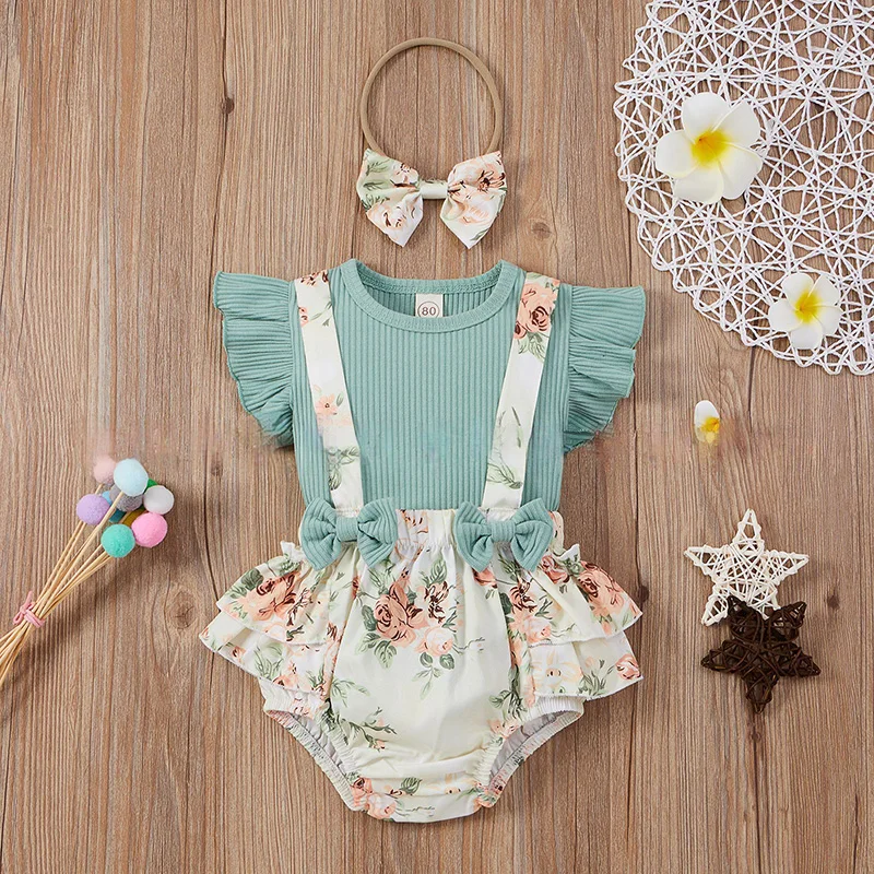 Factory direct sales 2021 latest cute baby fashion clothes girls boutique clothing sets