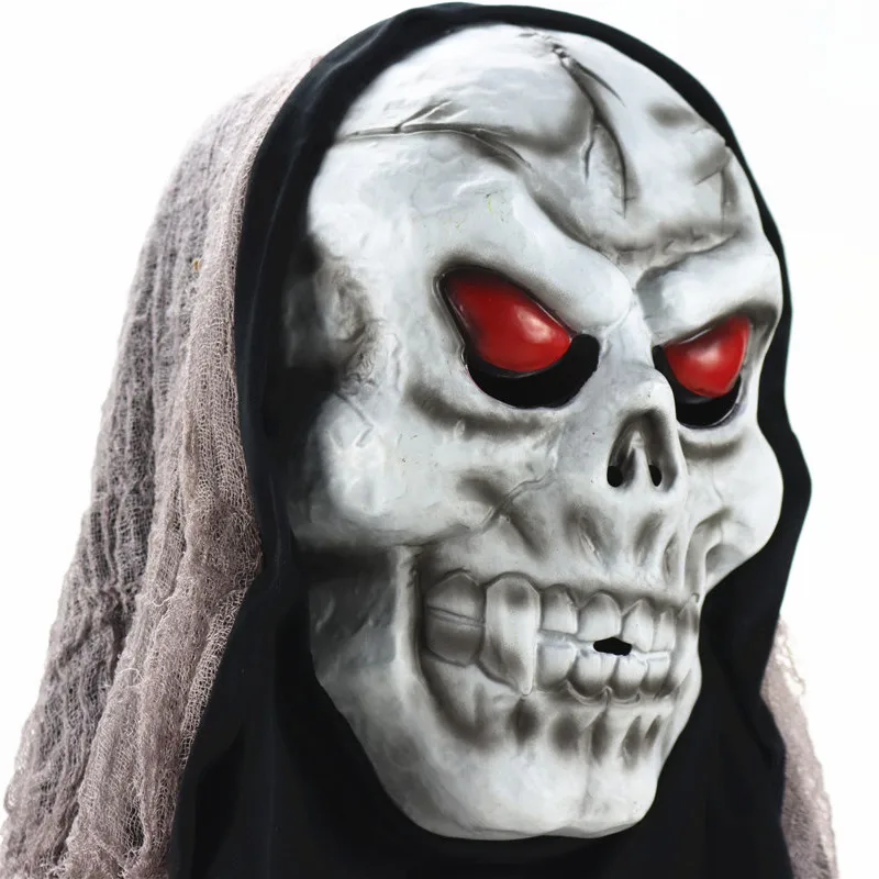 New Type PVC Horror Skull Full Head  Mask For Adults Cosplay Halloween Mask Party