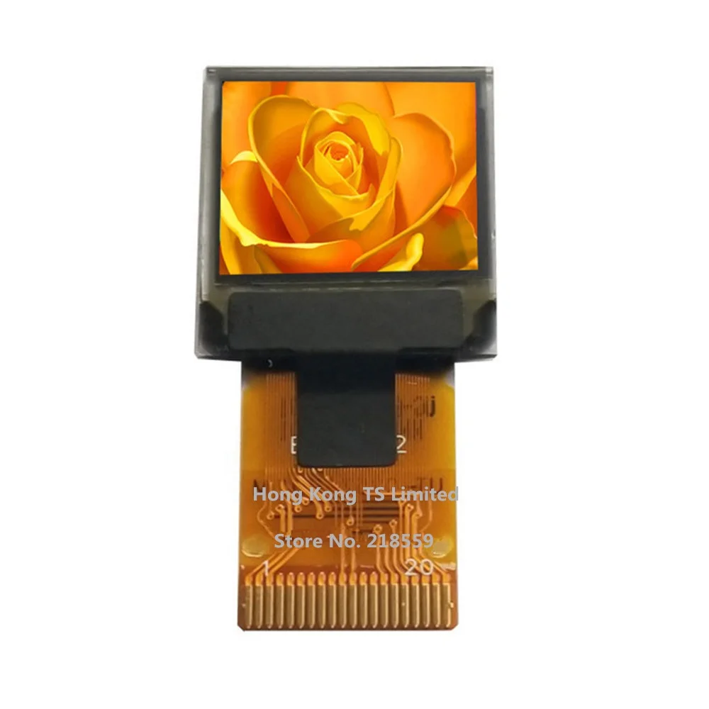 0.6 inch color OLED display 64*64 UG-6464TDDBG010 20 pin drive IC SSD1357 0.6 inch OLED screen
