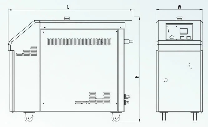  Plastic auxiliary machinery water heater mold temperature controller for plastic
