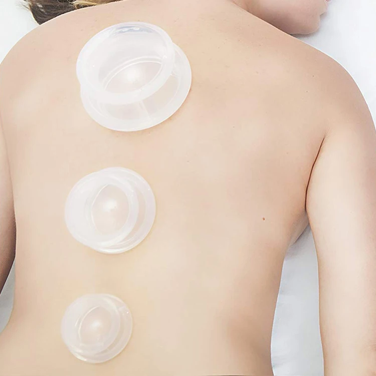 Вакуумные силиконовые чашки для всасывания, 4 шт., влагопоглощающие антицеллюлитные силиконовые массажные чашки
