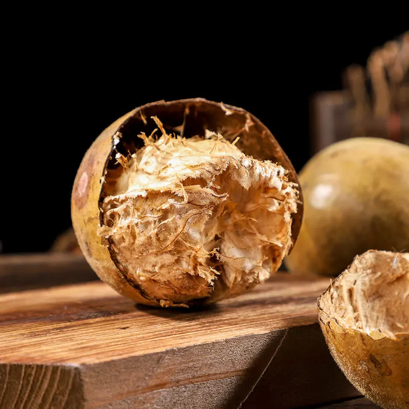 Premium Quality Factory Wholesale Dried Momordica Grosvenori Herbal Tea Soothe Throat Sweet Mangosteen Fruit Tea Luo Han Guo