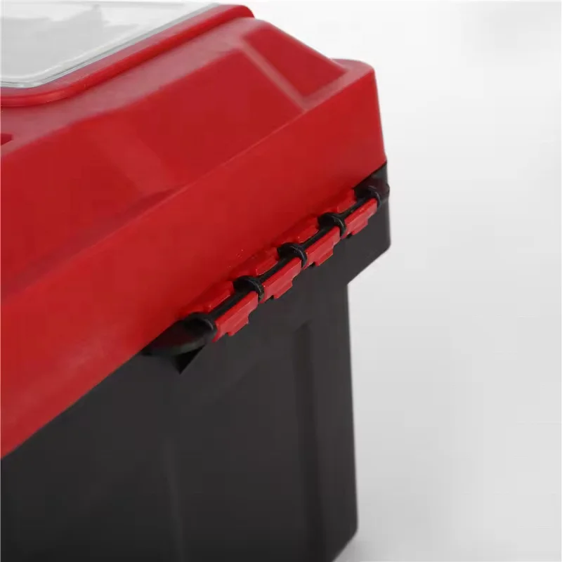 HengRui Multi-Functional Portable Steel-Plastic Electrician Maintenance Box Household Hardware Toolbox Storage Box