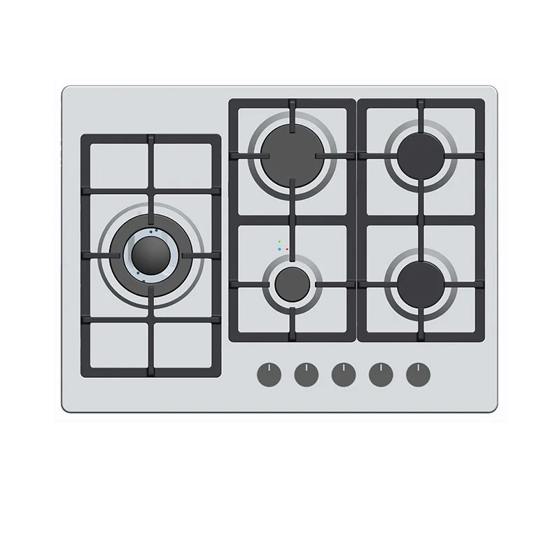 
Quality Built-in Gas Cooktops Kitchen Cooking Stainless Steel 5 Burners Gas Stove 