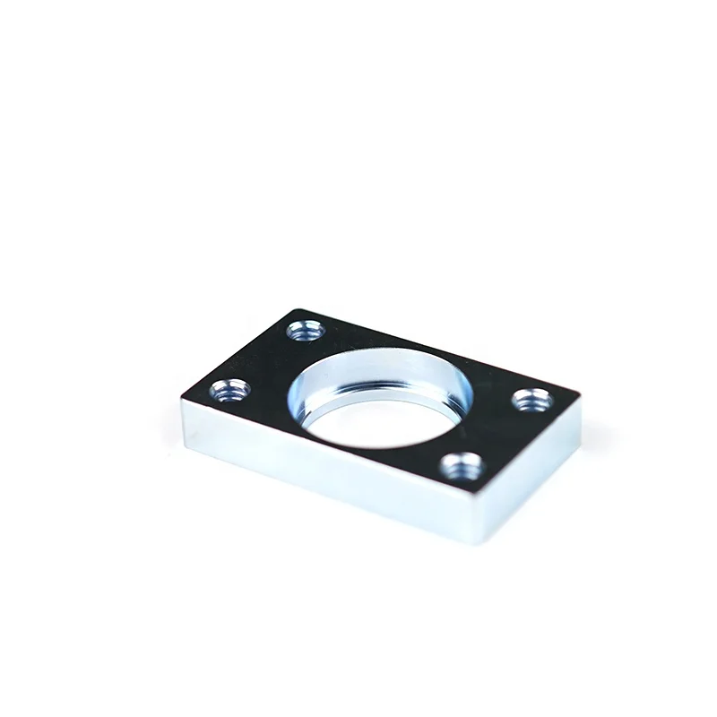 OEM Customized 304 316 stainless steel mount block for Hydraulic shock absorber CNC Manufacturing Square flange nut