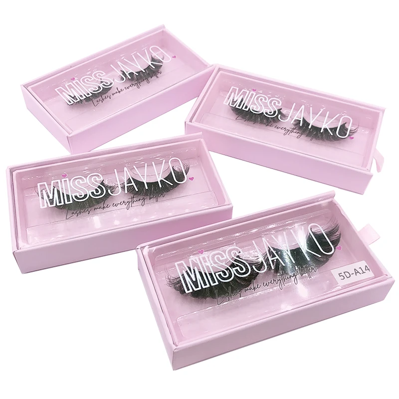 Private Label Lashes case Cardboard Magnetic Pink Paper Lash Boxes Custom Empty False Eyelash Boxes Packaging with Logo
